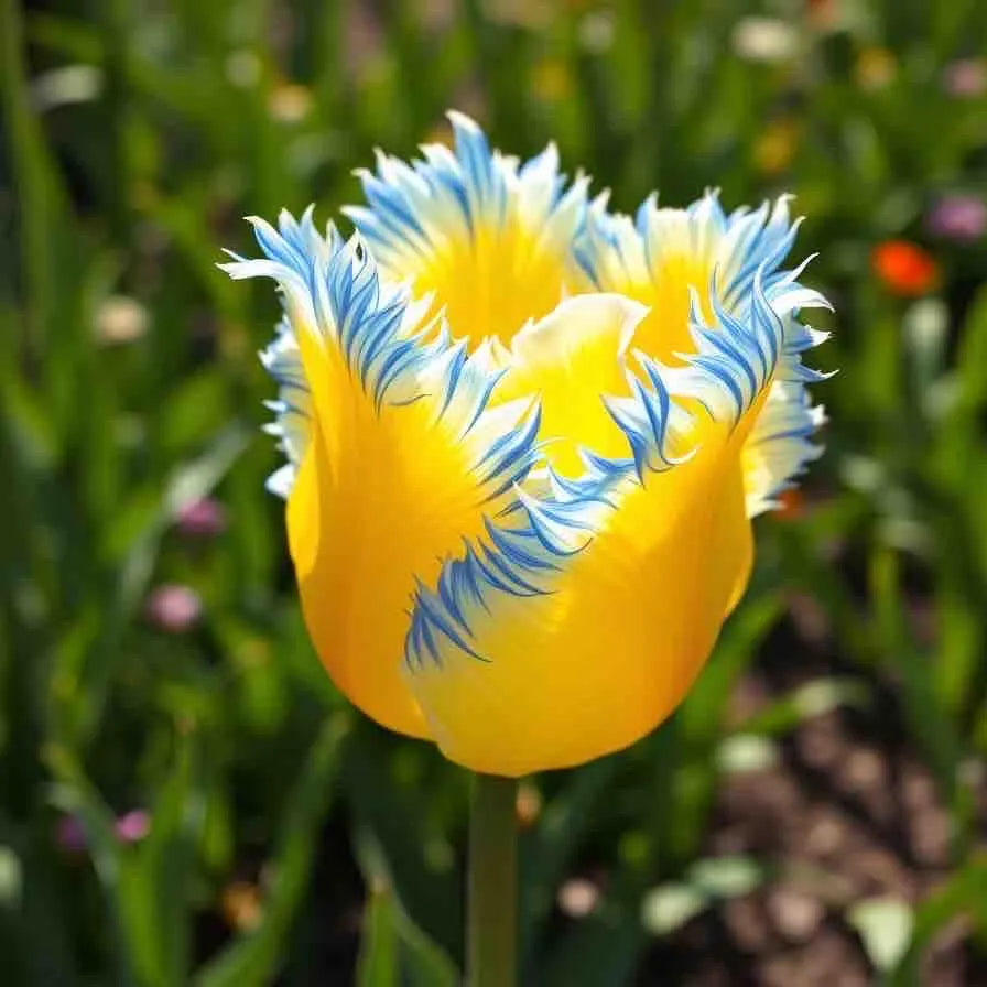 2/10/20 FLAME frilled tulip bulb beautiful distinct colors fall winter planting(2 Seeds)