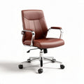Leather Office Chair with Adjustable Height and Swivel Function – 60 x 60 x 90cm