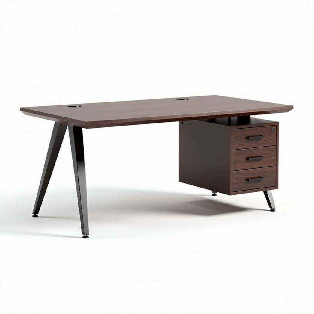 Wooden Office Desk with Storage Drawer – Suitable for Workspaces – Made of Engineered Wood – 150 x 75 x 75cm