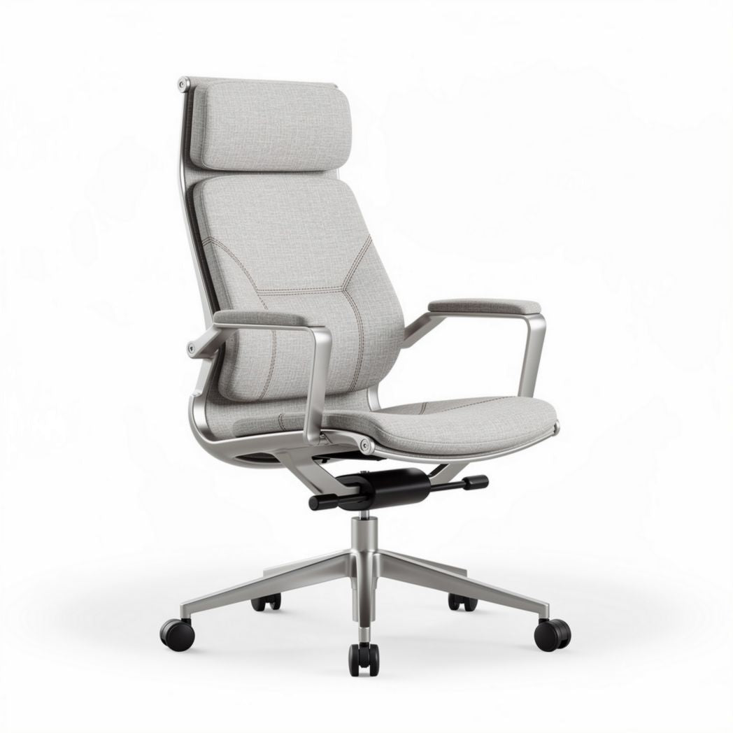 Office Executive Chair – Designed for ergonomic support during work hours – Upholstered in fabric with a metal base – 60 x 60 x 120cm