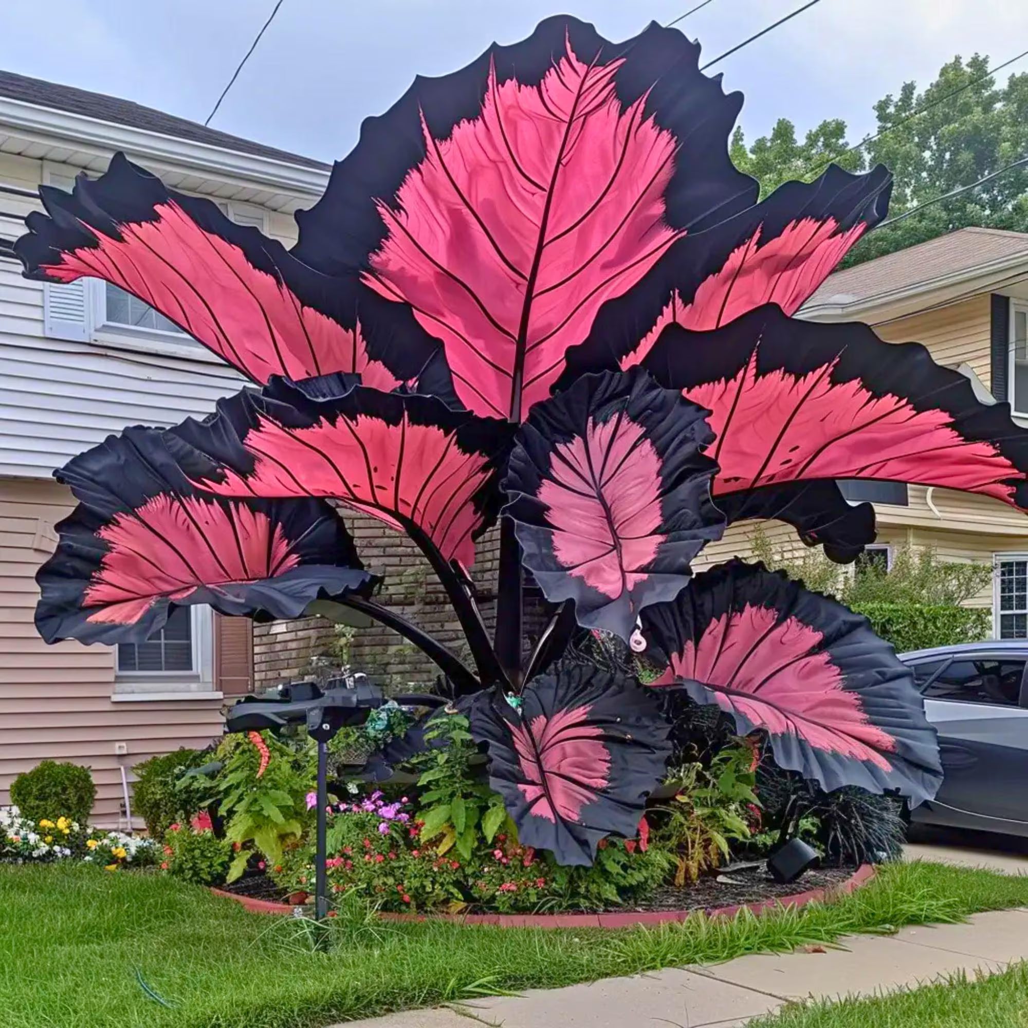 100+ Caladium Seeds | Vibrant Heart-Shaped Foliage Plant(100 Seeds)