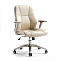 Leather Office Chair with Adjustable Height and Armrests – 55 x 60 x 95cm